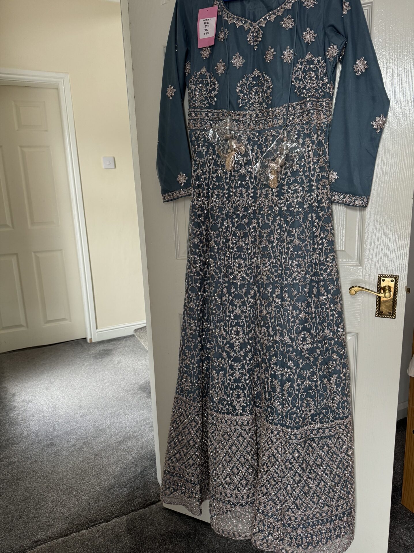 Embroidered Dress Gown